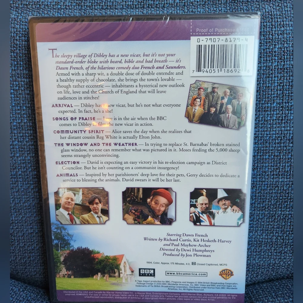 The Vicar of Dibley Complete Series One (DVD, 2003) New Sealed Dawn French BBC - Picture 2 of 2